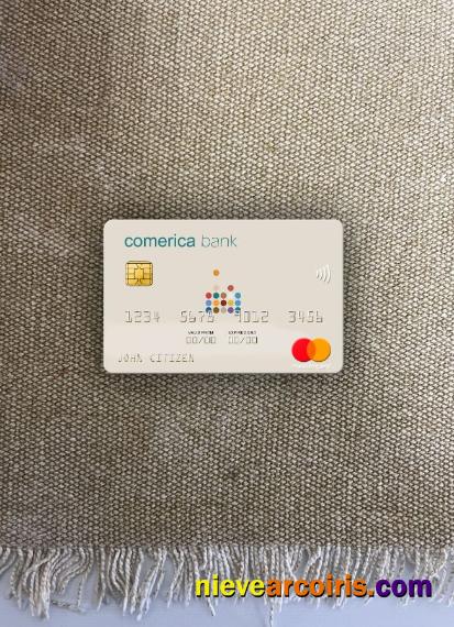USA Comerica Bank mastercard photolook